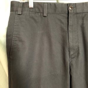 Eddie Bauer Dark Gray Wrinkle Free Classic Fit